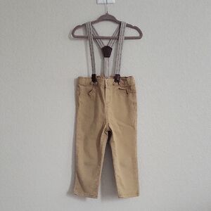 OshKosh B'gosh Tan Suspender Pants